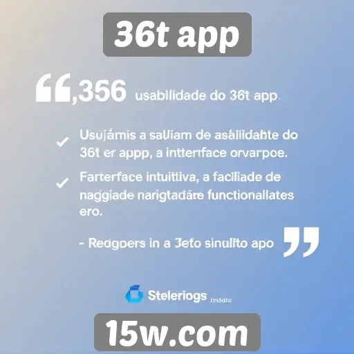 Usabilidade do site 36t app é elogiada por usuários